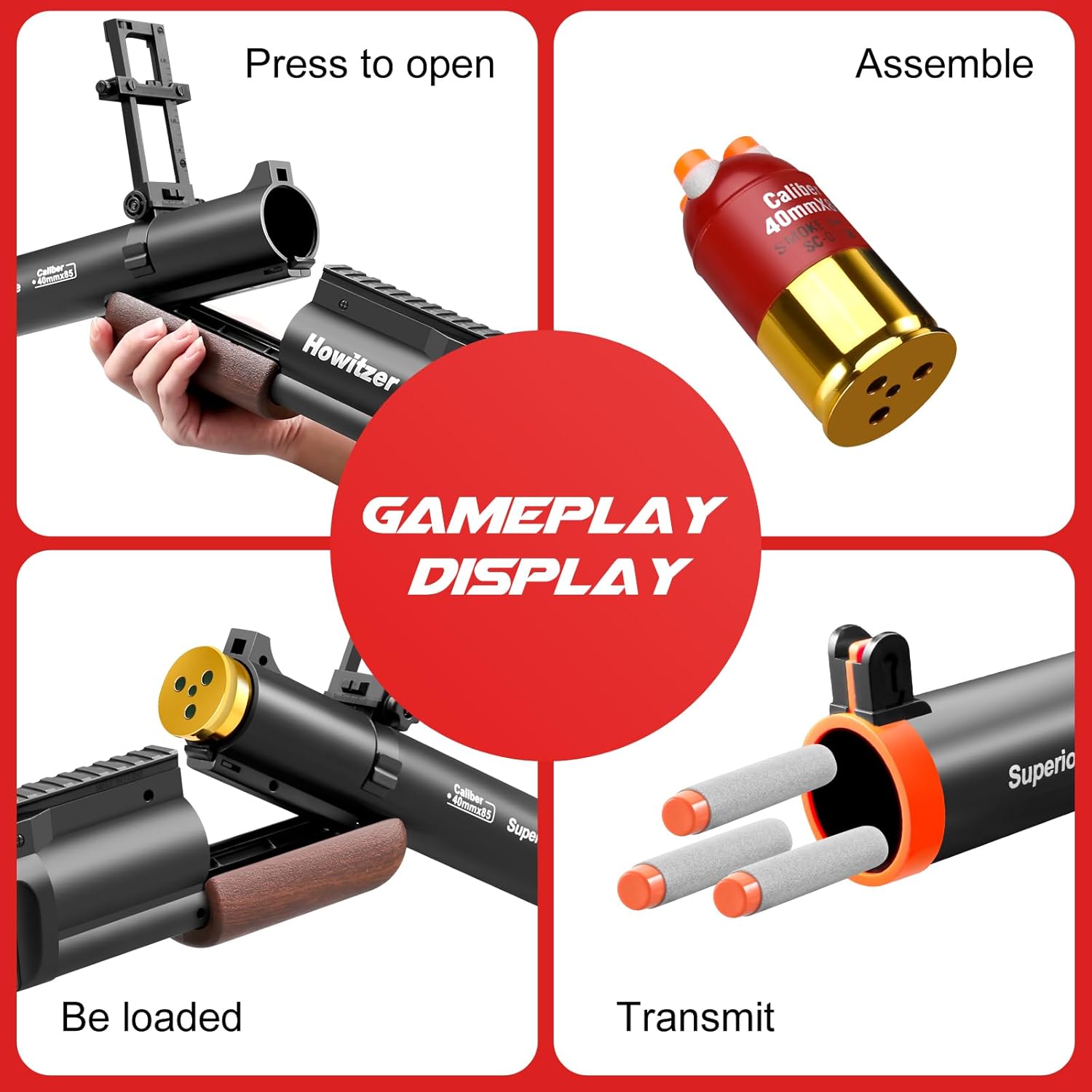 Shell Ejecting Soft Bullet Toy Gun Foam Pellet Blasters Dart Shotgun Rifle Launcher Cool Stuff with for Birthday Shooting Game Gifts for Boy Age 8+ 9 10 11 12 Year Old Kid Ideas (Grain)
