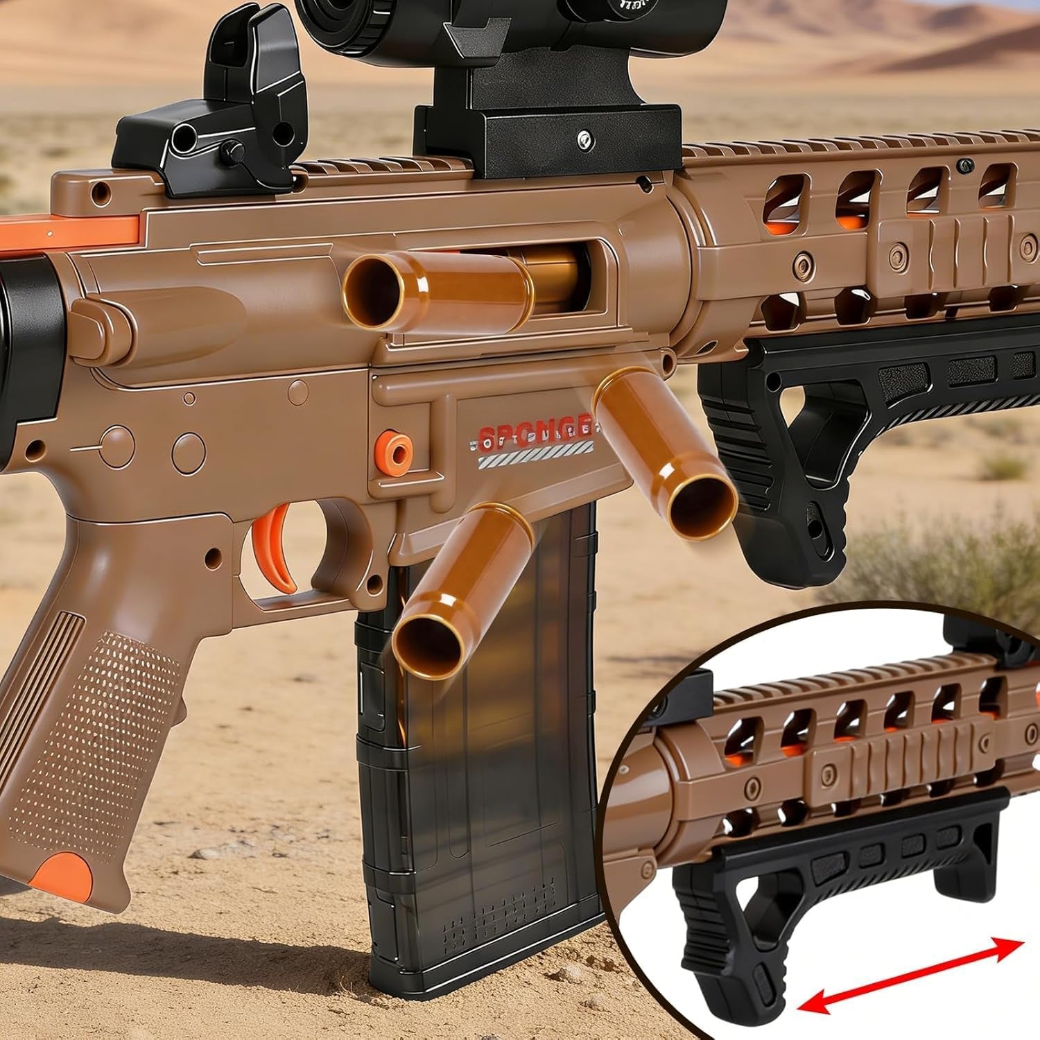 Realistic Foam Dart Blaster Shotgun with Shell Ejecting 50FT Soft Bullet Gun with 15 Shell Casings 60 Foam Darts Blaster Gun for Ages 12+