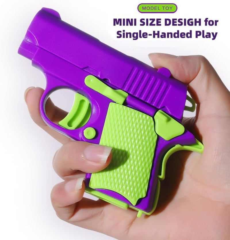 2 Pcs Fidget Gun Toys, Sensory Toys Carrot Knife & Pistol Shaped Fidget Slider, Stress Anxiety Pressure Relief Toy, Perfect Halloween Christmas Birthday Gifts for Autism and ADD Adults, Children, Kids