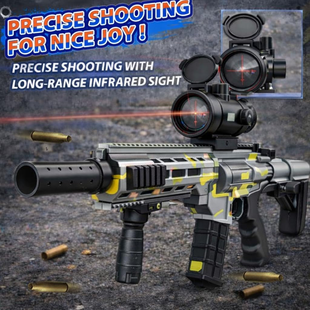 Realistic Toy Foam Blaster Sniper with Scope, Toddler Toy Dart Blaster with 120 Soft Foam Darts, Goggles, Air Pocket Technology Outdoor Game, Easter Basket Stuffers Kids Toys for Ages 8-12 Boys Girls
