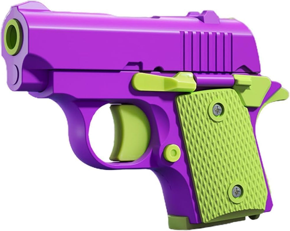 Fidget Gun Toys,Fidget Sensory Toys,Stress Relief for Adults, Suitable for Relieving ADHD, Anxiety, Best Gift for Adults and Kids(Purple/Green)