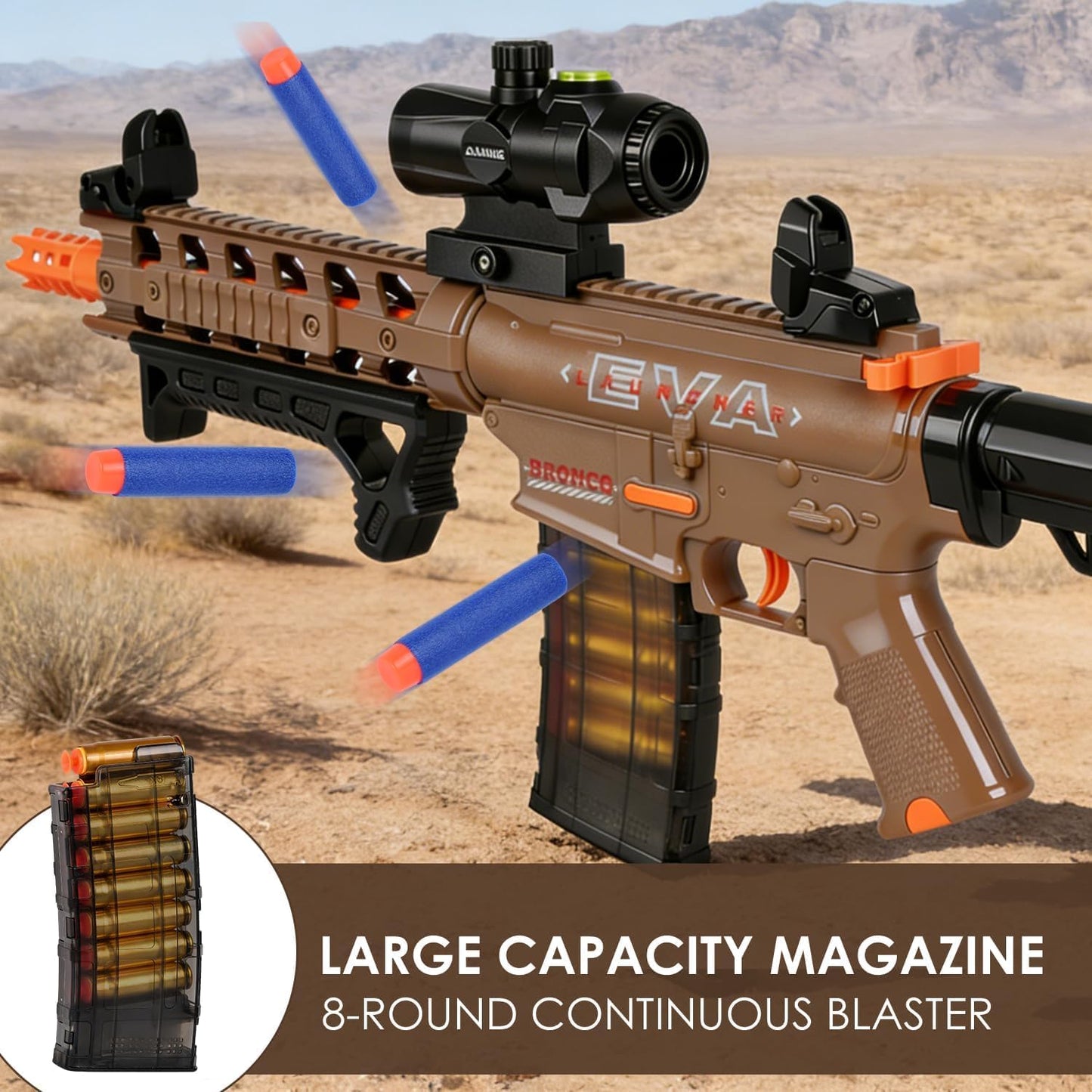 Realistic Foam Dart Blaster Shotgun with Shell Ejecting 50FT Soft Bullet Gun with 15 Shell Casings 60 Foam Darts Blaster Gun for Ages 12+