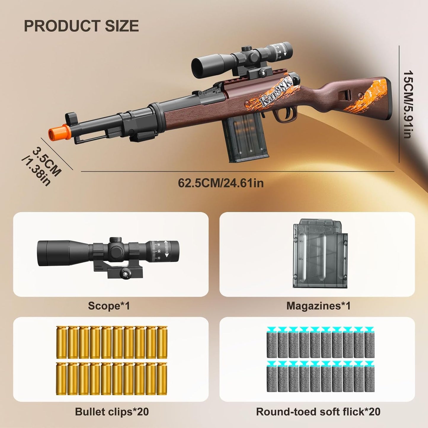 Shell Ejecting Kids with Foam Fake Shotgun Soft Bullet Toy Gun and for Realistic Dart Blaster Shooting Games Boys Birthday for Age8 9 10 12+ Year Old Kid Gift with Scope Sniper Rifle (Grain)